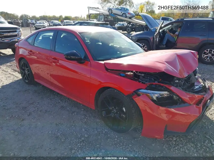 2026 Honda Civic Sport VIN 2HGFE2F50TH569488 фото 2