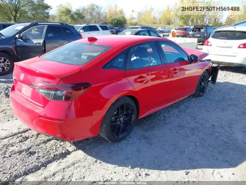 2026 Honda Civic Sport VIN 2HGFE2F50TH569488 фото 5
