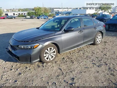 2HGFE2F2XTH590290 — 2026 Honda Civic, фото 3 с аукциона IAAI, Передняя часть справа
