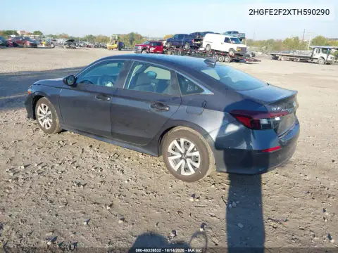 2HGFE2F2XTH590290 — 2026 Honda Civic, фото 4 с аукциона IAAI, Передняя часть справа