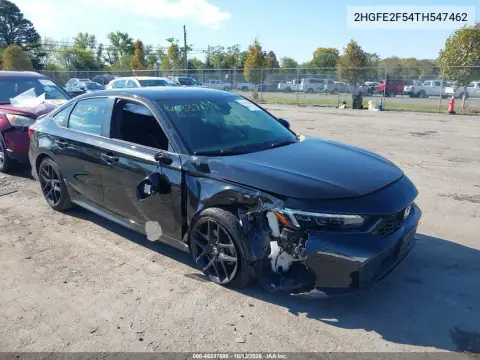 2026 Honda Civic Sport VIN 2HGFE2F54TH547462 фото 2