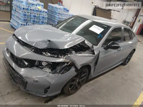 2026 Honda Civic Sport VIN 2HGFE2F52TH597812 фото 2