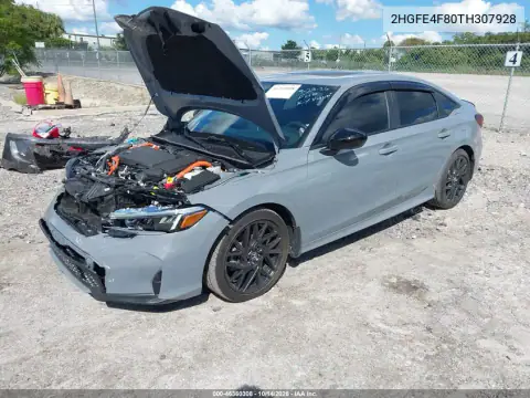 2HGFE4F80TH307928 — 2026 Honda Civic, фото 3 с аукциона IAAI, Передняя часть