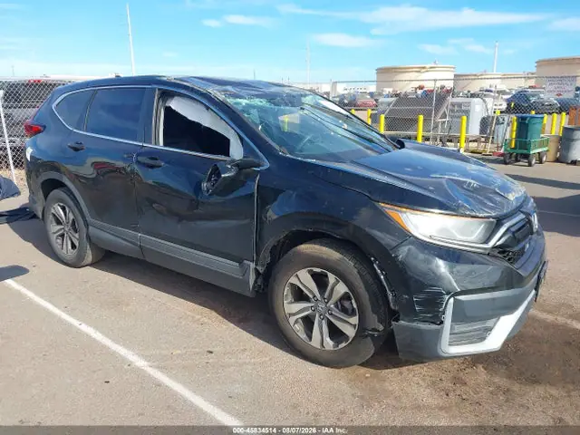 7FARW1H2XME000438 — 2021 Honda CR-V 2WD LX, Передняя часть (Front End), фото до ремонта