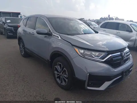 2HKRW2H8XMH681272 — 2021 Honda CR-V AWD EX-L, Град (Hail), фото до ремонта