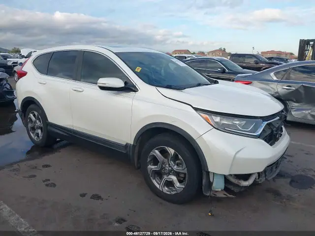 2HKRW1H84HH505835 — 2017 Honda CR-V EX-L/EX-L Navi, Передняя часть слева (Left Front), фото до ремонта