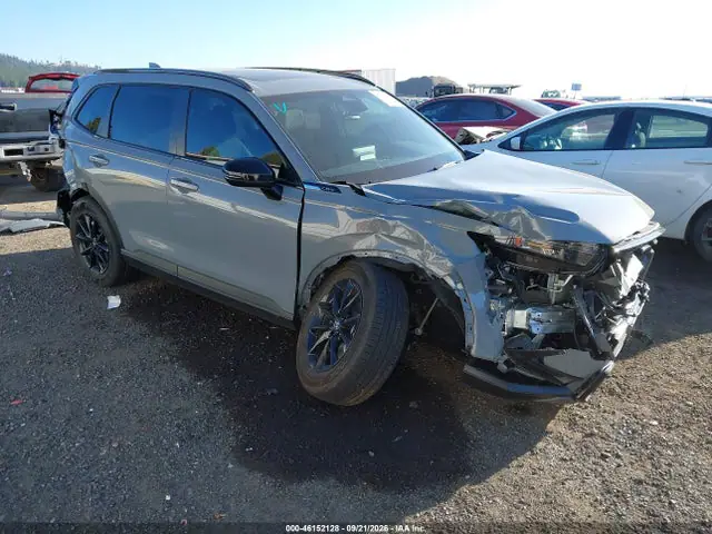 7FARS6H87TE114750 — 2026 Honda CR-V Hybrid AWD Sport-L, Передняя часть (Front & Rear), фото до ремонта