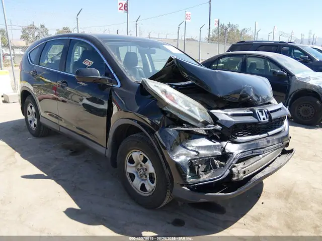 5J6RM4H34FL083306 — 2015 Honda CR-V LX, Передняя часть (Front End), фото до ремонта