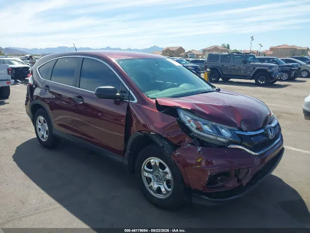 2015 Honda CR-V LX VIN 5J6RM4H34FL015426 фото 1