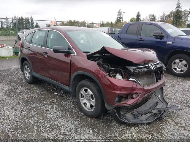 2HKRM4H30FH703241 — 2015 Honda CR-V LX, Передняя часть (Front End), фото до ремонта