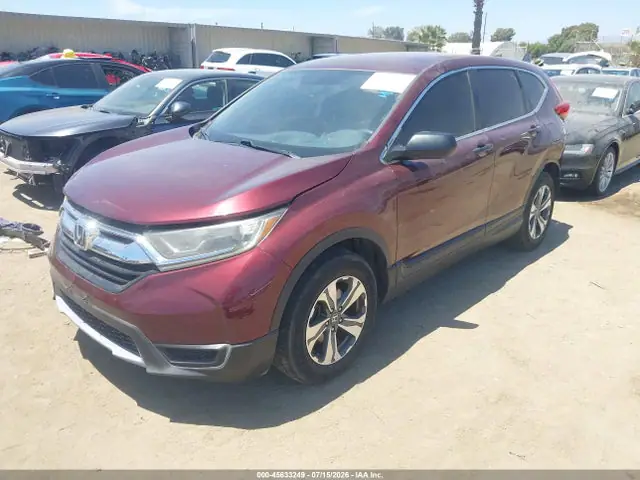 2HKRW5H31JH405600 — 2018 Honda CR-V LX, фото 2 с аукциона IAAI 30.09.2026, Задняя часть