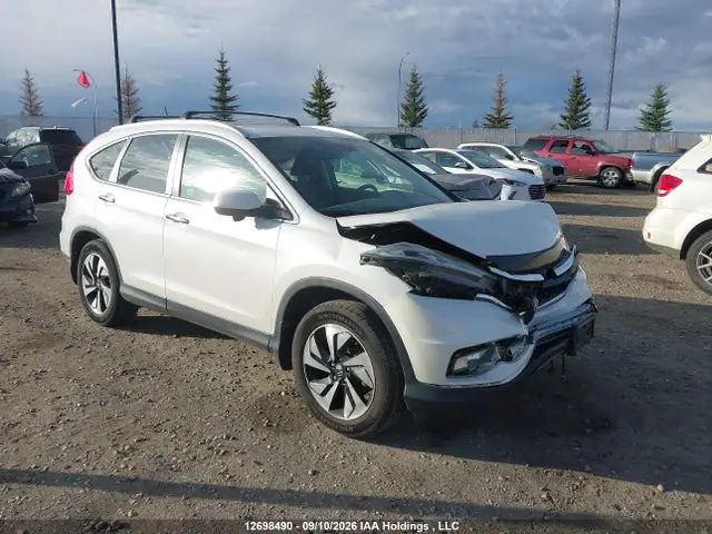 5J6RM4H99FL804272 — 2015 Honda CR-V Touring, Передняя часть (Front), фото до ремонта