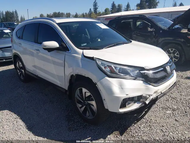 5J6RM4H99FL116370 — 2015 Honda CR-V Touring, Передняя часть (Front End), фото до ремонта