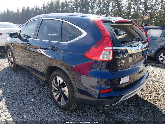 5J6RM4H90GL050017 — 2016 Honda CR-V Touring, фото 3 с аукциона IAAI 14.10.2026, Повреждение штормом