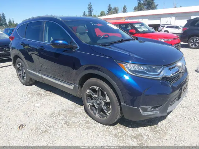 5J6RW2H91KL007359 — 2019 Honda CR-V Touring, Передняя часть слева (Left Front), фото до ремонта