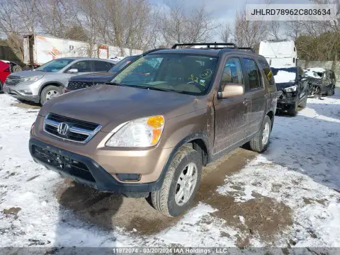 2002 Honda Cr-V Ex VIN JHLRD78962C803634 фото 3