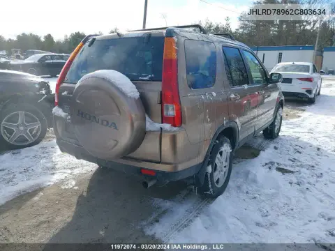 2002 Honda Cr-V Ex VIN JHLRD78962C803634 фото 5