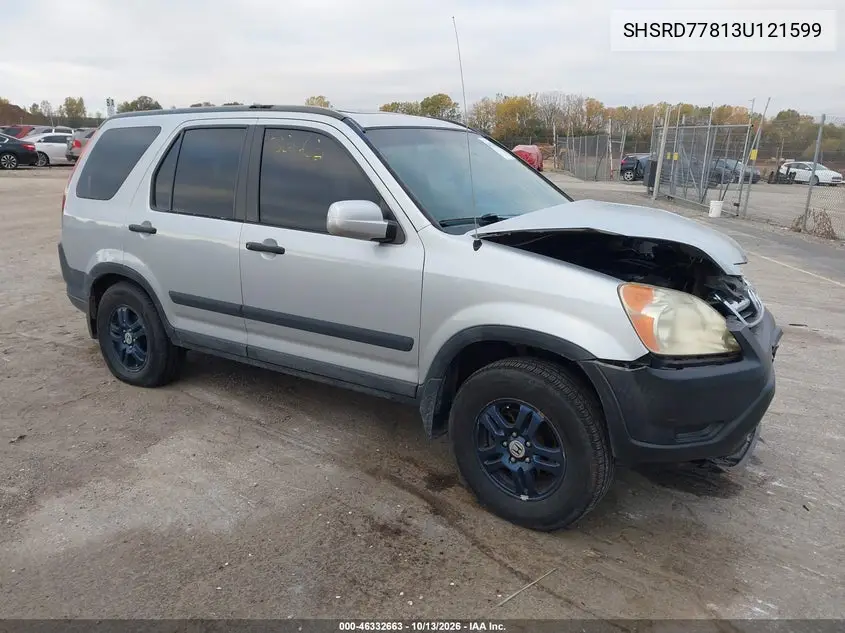 2003 Honda Cr-V Ex VIN SHSRD77813U121599 фото 1