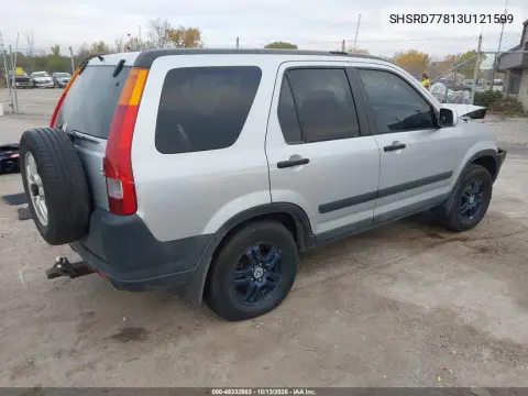 2003 Honda Cr-V Ex VIN SHSRD77813U121599 фото 4