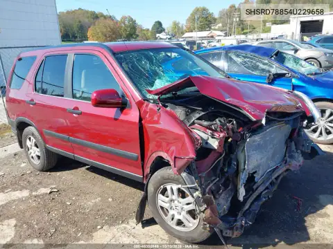 SHSRD78854U229658 — 2004 Honda CR-V, Передняя часть, фото до ремонта
