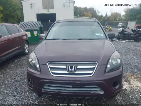 2005 Honda Cr-V Ex VIN JHLRD78805C057662 фото 7