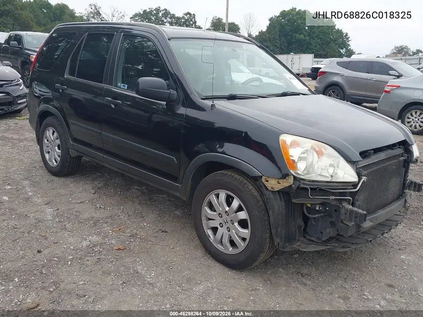 2006 Honda Cr-V Ex VIN JHLRD68826C018325 фото 2