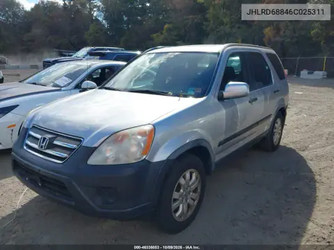 2006 Honda Cr-V Ex VIN JHLRD68846C025311 фото 2