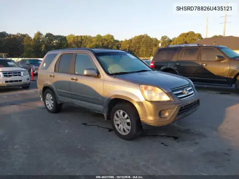SHSRD78826U435121 — 2006 Honda CR-V, Естественный износ, фото до ремонта