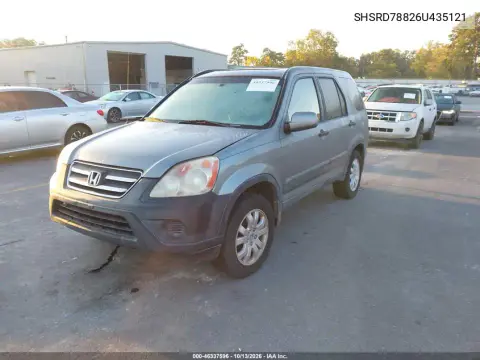 2006 Honda Cr-V Ex VIN SHSRD78826U435121 фото 3