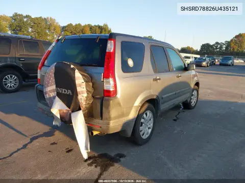 2006 Honda Cr-V Ex VIN SHSRD78826U435121 фото 5