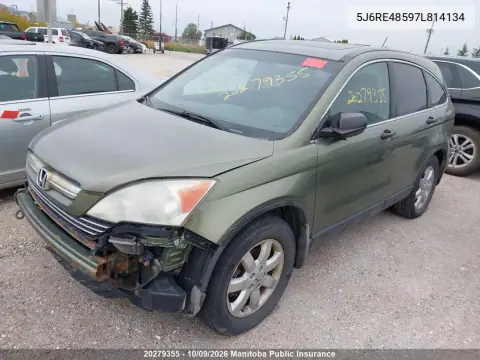 2007 Honda Cr-V Ex VIN 5J6RE48597L814134 фото 3