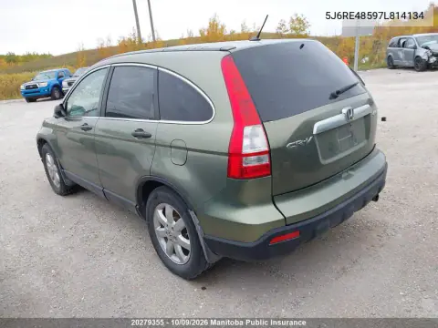 2007 Honda Cr-V Ex VIN 5J6RE48597L814134 фото 4