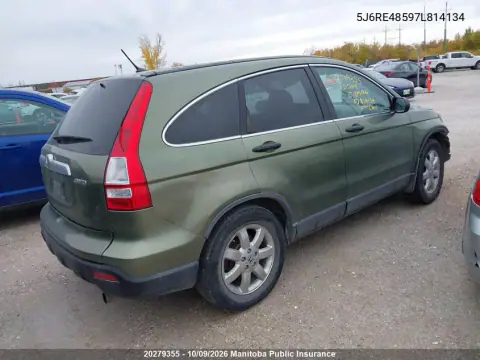 2007 Honda Cr-V Ex VIN 5J6RE48597L814134 фото 5