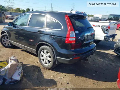 2008 Honda Cr-V Ex-L VIN 5J6RE48718L026662 фото 4