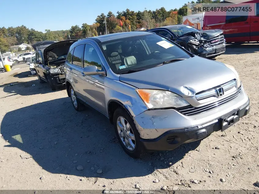 2008 Honda Cr-V Ex-L VIN JHLRE48788C077455 фото 2