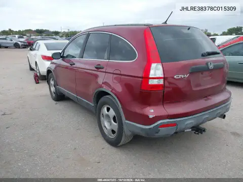 2008 Honda Cr-V Lx VIN JHLRE38378C015309 фото 4
