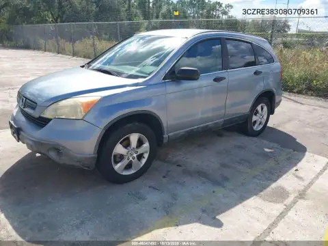 3CZRE38308G709361 — 2008 Honda CR-V, фото 3 с аукциона IAAI, Естественный износ