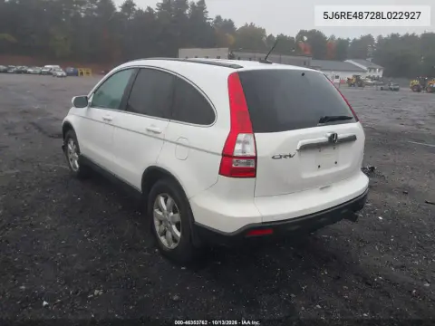 2008 Honda Cr-V Ex-L VIN 5J6RE48728L022927 фото 4