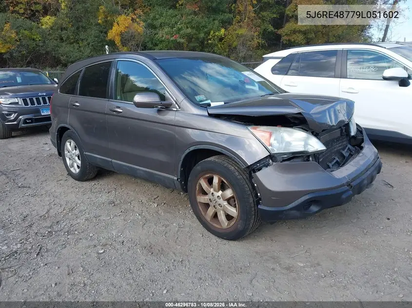 2009 Honda Cr-V Ex-L VIN 5J6RE48779L051602 фото 2