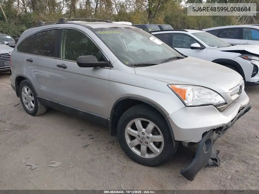 5J6RE48599L008684 — 2009 Honda CR-V, фото 2 с аукциона IAAI, Передняя часть