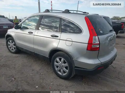 5J6RE48599L008684 — 2009 Honda CR-V, фото 4 с аукциона IAAI, Передняя часть
