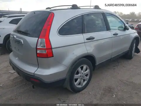 5J6RE48599L008684 — 2009 Honda CR-V, фото 5 с аукциона IAAI, Передняя часть