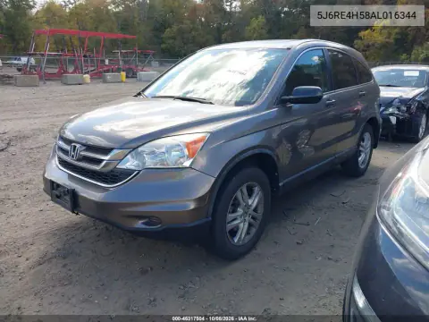 2010 Honda Cr-V Ex VIN 5J6RE4H58AL016344 фото 3