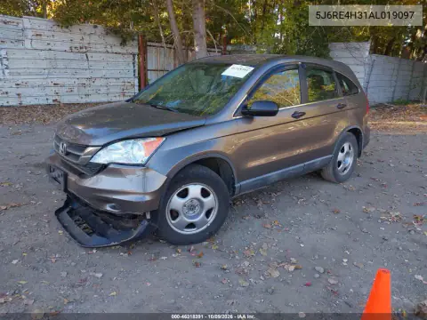 2010 Honda Cr-V Lx VIN 5J6RE4H31AL019097 фото 3