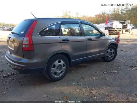 2010 Honda Cr-V Lx VIN 5J6RE4H31AL019097 фото 5