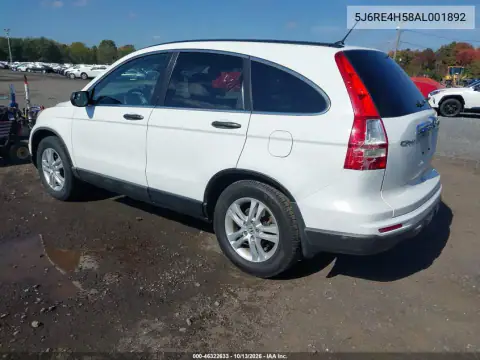5J6RE4H58AL001892 — 2010 Honda CR-V, фото 4 с аукциона IAAI, Правый бок