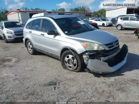 2010 Honda Cr-V Lx VIN 5J6RE3H34AL028595 фото 2