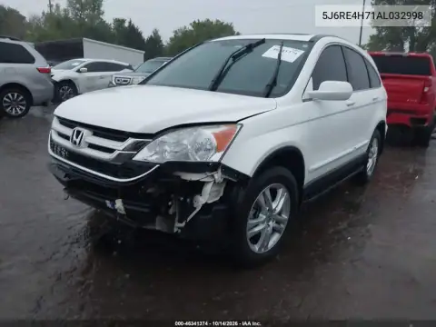 5J6RE4H71AL032998 — 2010 Honda CR-V, фото 3 с аукциона IAAI, Не указано