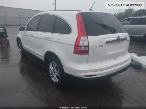 5J6RE4H71AL032998 — 2010 Honda CR-V, фото 4 с аукциона IAAI, Не указано