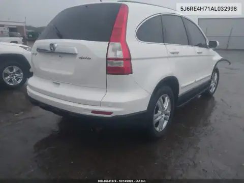 5J6RE4H71AL032998 — 2010 Honda CR-V, фото 5 с аукциона IAAI, Не указано